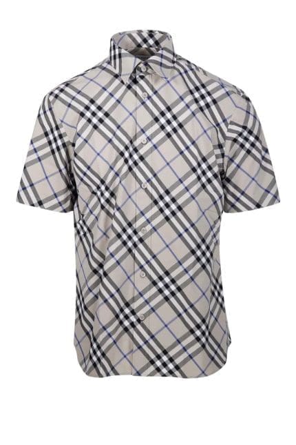 Burberry Nova Check-Jacquard Short Sleeved Shirt
