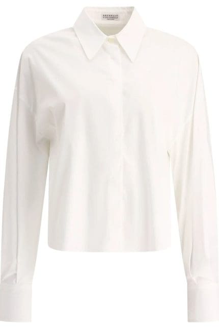 Brunello Cucinelli Long-Sleeved Button-Up Shirt