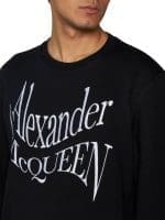 Alexander McQueen Warped Logo Sweatshirt