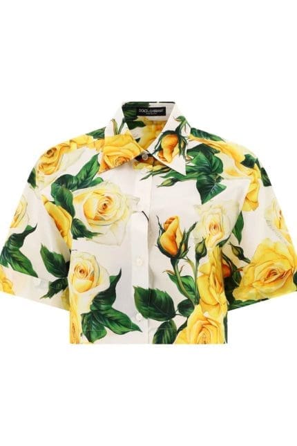 Dolce & Gabbana Floral Printed Short-Sleeved Shirt