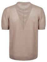 Fendi Short Sleeved Open-Knit Drawstring Jumper