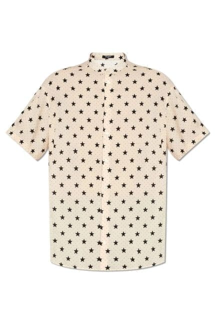 Balmain Star Printed Buttoned Shirt