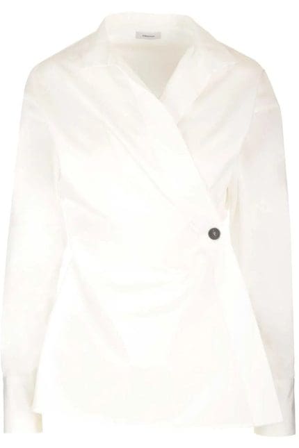 Salvatore Ferragamo Wrap-Design Long Sleeved Shirt