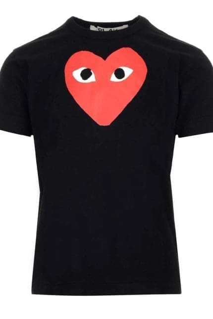 Comme des Garçons Play Heart Printed Crewneck T-Shirt
