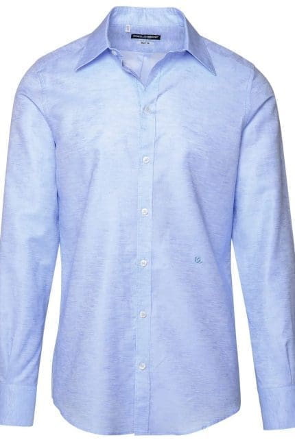 Dolce & Gabbana Logo Embroidered Buttoned Shirt