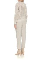Brunello Cucinelli Open Knit Drawstring Hoodie