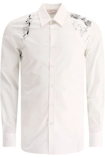 Alexander McQueen Straight Hem Sleeved Shirt