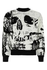 Alexander McQueen Skull Jacquard Crewneck Jumper