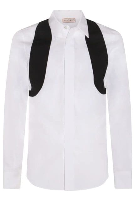 Alexander McQueen Graphic Printed Long Sleeved Shirt