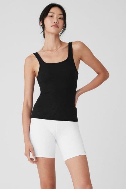Ribbed Sea Coast Scoop Neck Tank