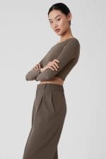 Mesh Sheer Illusion Long Sleeve