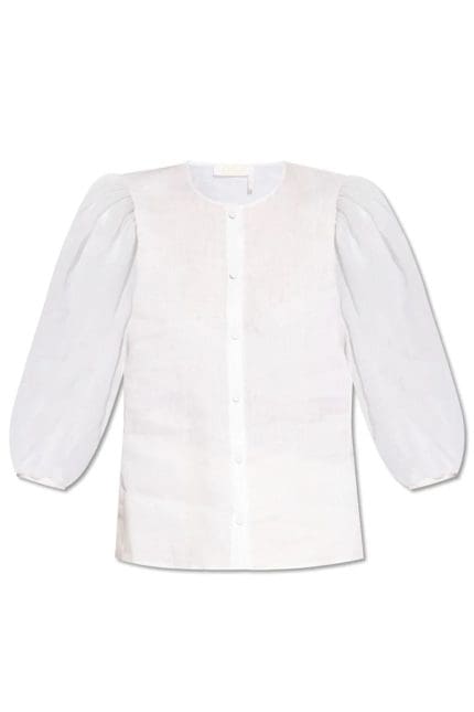Chloé Puff Sleeved Crewneck Shirt