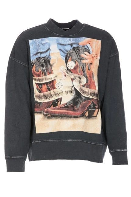 Palm Angels Dice Game Graphic-Printed Crewneck Sweatshirt