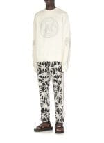Palm Angels Logo Embellished Crewneck Sweatshirt