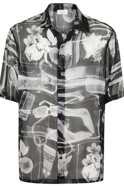 Off-White X-Ray Printed Straight Hem Shirt