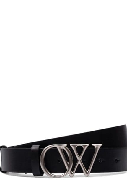 Off-White Logo Plaque Buckled Belt