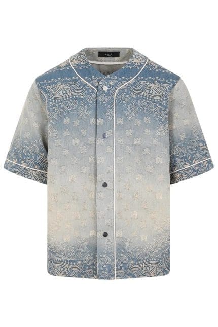 Amiri Bandana Jacquard Baseball Shirt