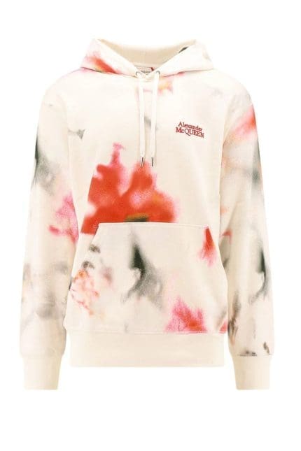 Alexander McQueen All-Over Obscured Flower Sweatshirt