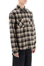 Off-White Checked Long-Sleeved Shirt
