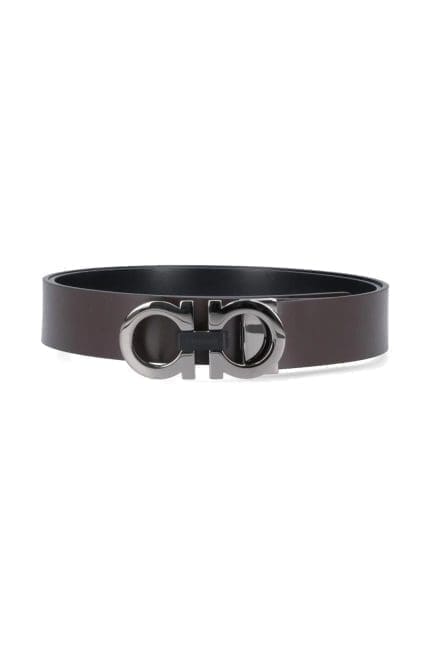 Salvatore Ferragamo Logo-Engraved Reversibile Belt