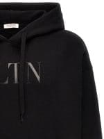 Valentino Logo Printed Drawstring Hoodie