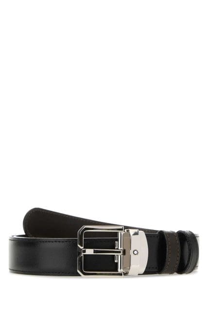 Montblanc Logo Buckle Reversible Belt