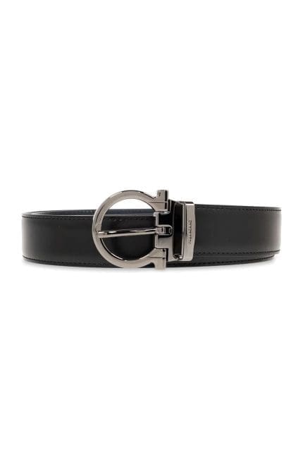 Salvatore Ferragamo Gancini Buckled Reversible Belt