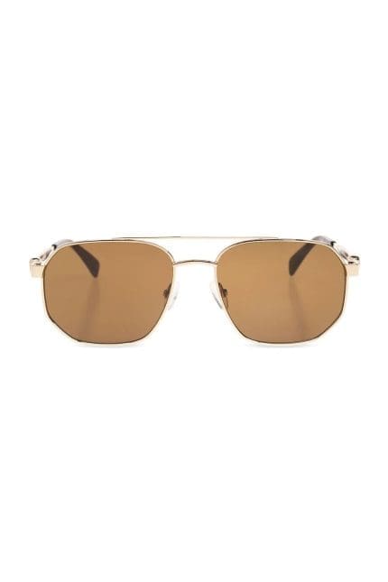 Alexander McQueen Eyewear Skull Detailed Pilot Frame Sunglasses