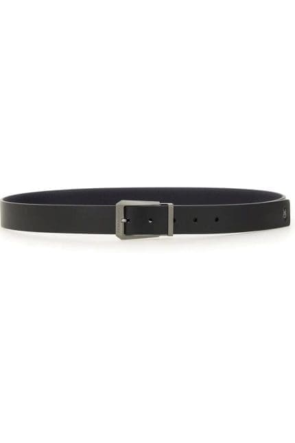 Salvatore Ferragamo Logo Engraved Buckle Belt