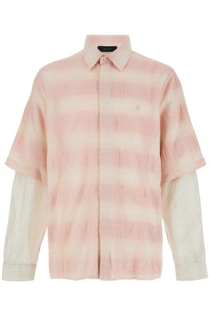 Amiri Checked Double-Sleeved Shirt
