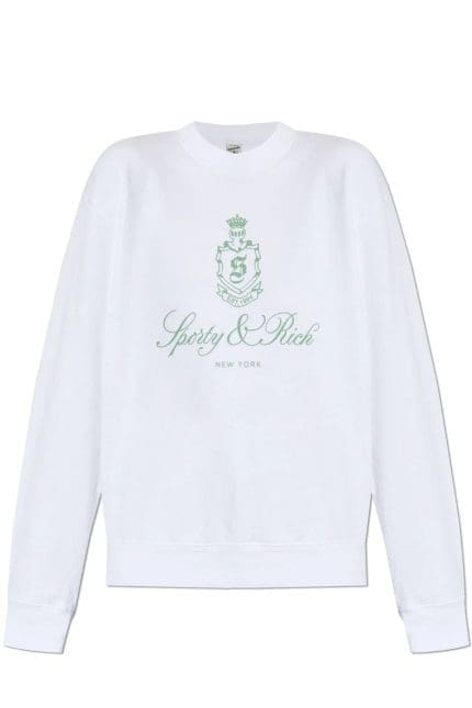 Sporty & Rich Vendome Logo Printed Sweatshirt