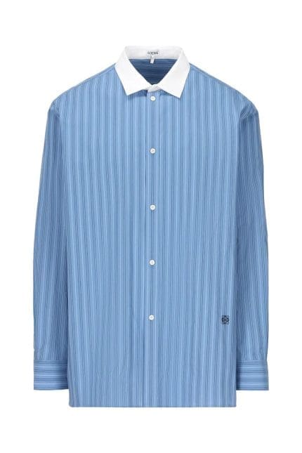 Loewe Striped Collared Button-Up Shirt