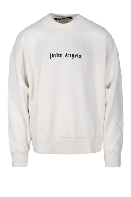 Palm Angels Logo-Printed Crewneck Sweatshirt