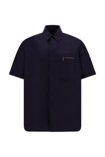 Fendi Zip Pocket Short-Sleeved Shirt