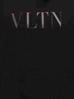 Valentino Logo Printed Drawstring Hoodie