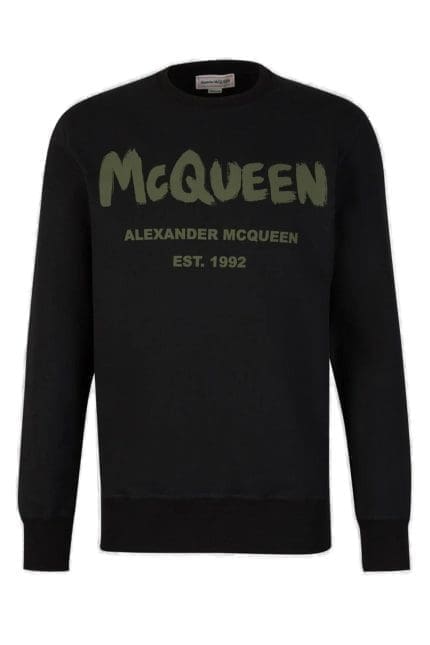 Alexander McQueen Logo Printed Crewneck Sweatshirt