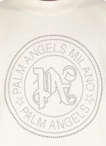 Palm Angels Logo Embellished Crewneck Sweatshirt