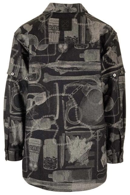 Off-White Xray Buttoned Straight Hem Shirt