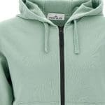 Stone Island Logo Patch Zipped Hoodie