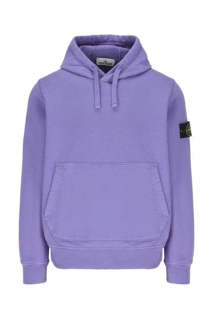Stone Island Logo Patch Drawstring Hoodie