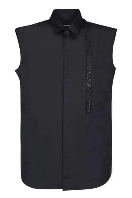 Dsquared2 Comet Curved Hem Sleeveless Shirt