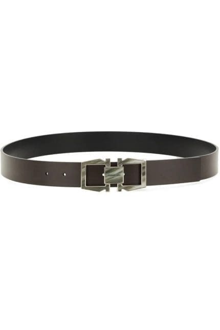 Salvatore Ferragamo Logo Detailed Buckle Belt