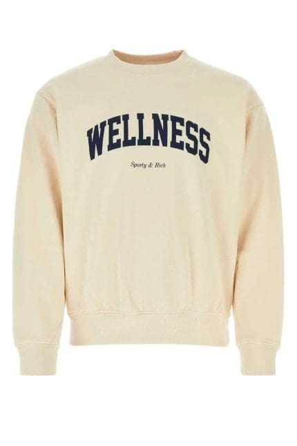 Sporty & Rich Slogan Printed Crewneck Sweatshirt