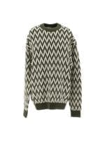 Lanvin Curb Chevron Crewneck Jumper