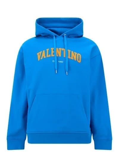 Valentino Logo Printed Long-Sleeved Hoodie