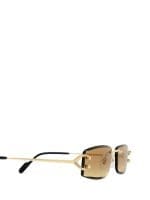 Cartier Rectangular-Frame Sunglasses