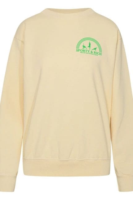 Sporty & Rich Fitness Group Crewneck Sweatshirt