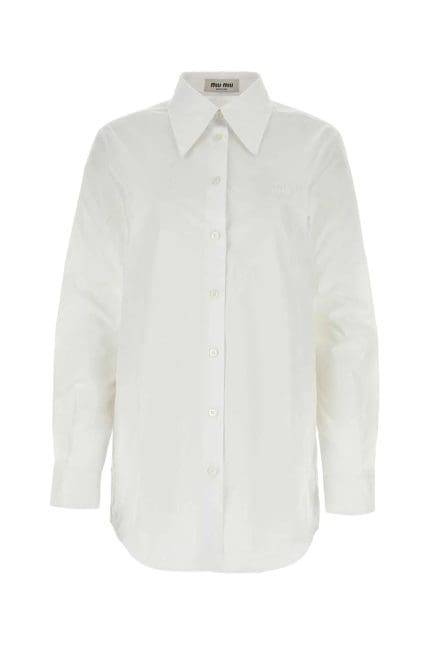 Miu MIu Long-Sleeved Buttoned Shirt