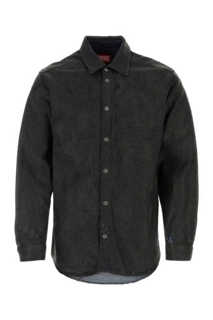 Diesel D-Simply-Fse Coated Denim Shirt
