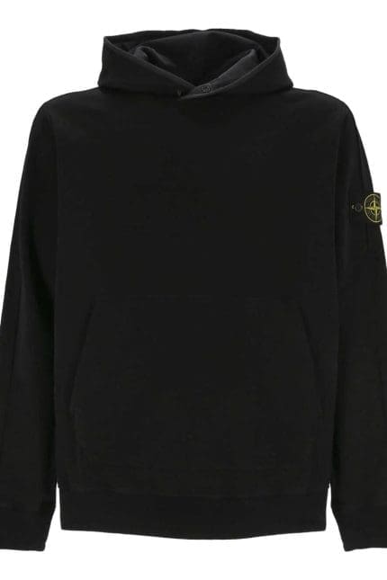 Stone Island Logo-Patch Long-Sleeved Hoodie